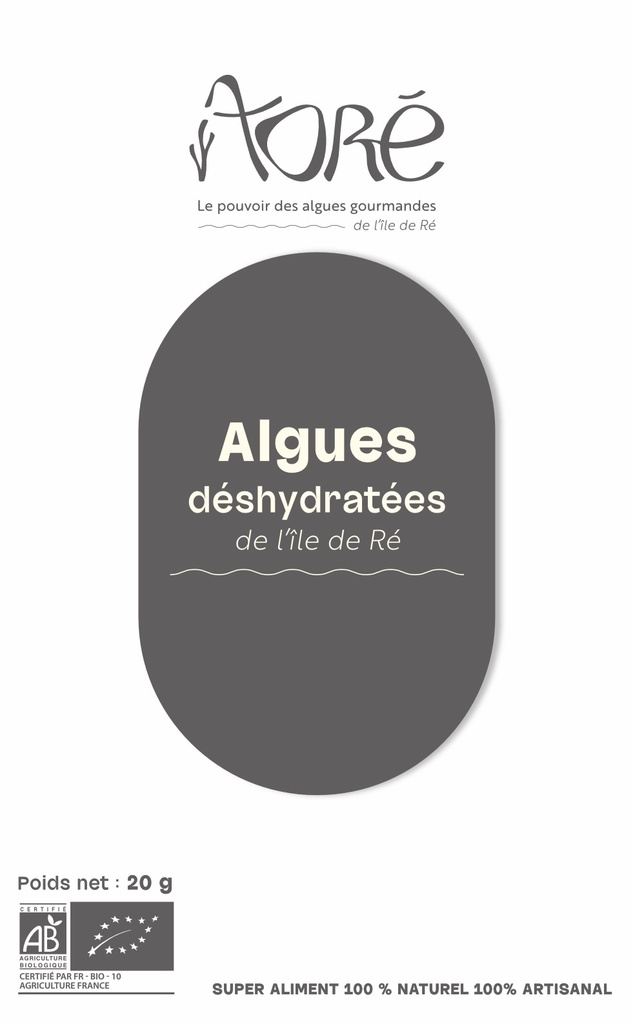Algues déshydratées Ogonori fumé Bio 20g