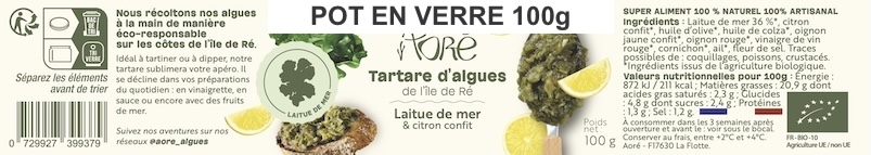 Tartare Laitue de Mer - Citron confit Bio